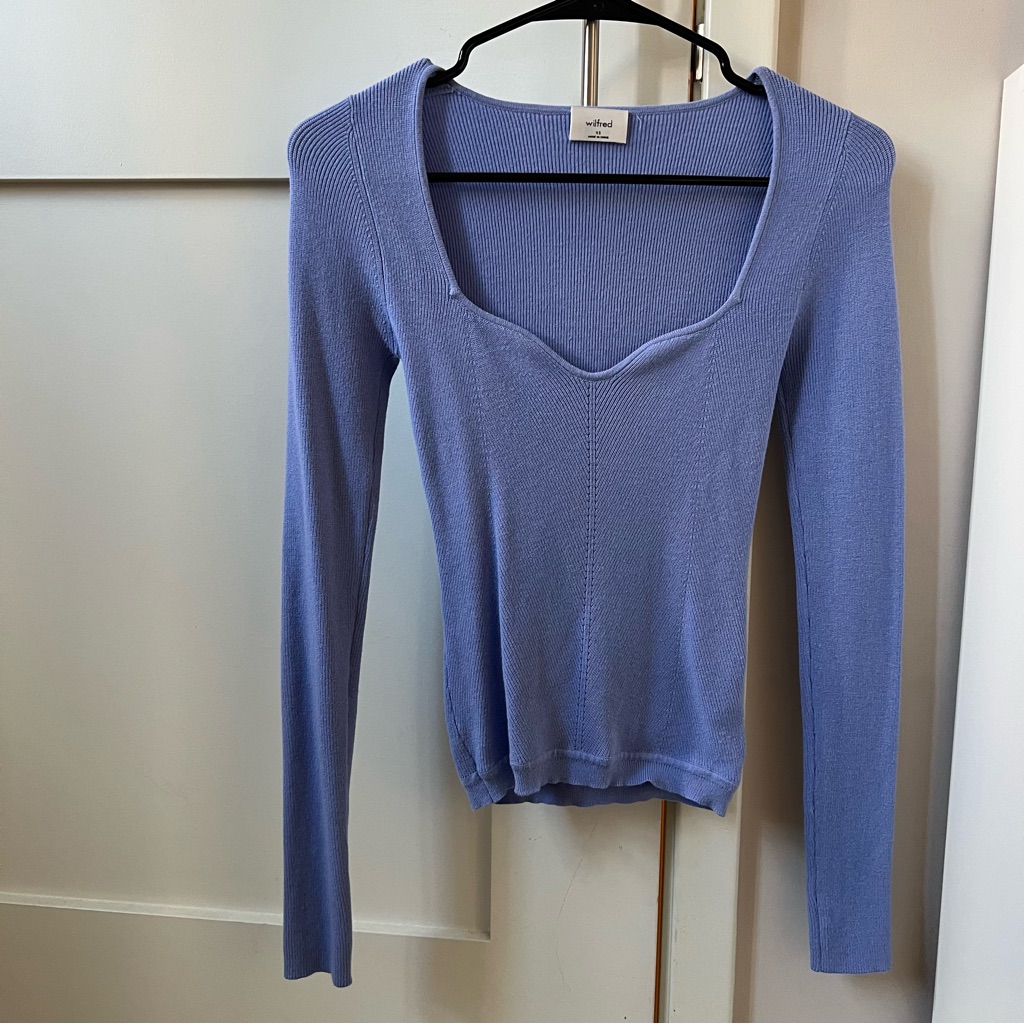 Lilac Long Sleeve Knit Top